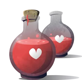 Two health potions
